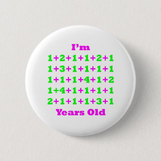 44 jaar oude Magenta Gr Ronde Button 5,7 Cm