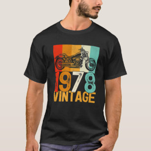 44 Jaar Oude Retro Motor Vintage 1978 44e Verjaard T-shirt
