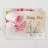 44 jaar verjaardagsfeest kaart (Voorkant / Achterkant)