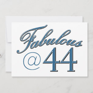 44-jarige verjaardagsdesign