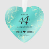 44e anniversaire de l'Mariage turquoise (dos)