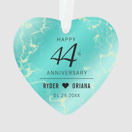 44e anniversaire de l'Mariage turquoise (dos)
