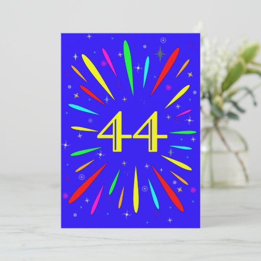 44e anniversaire Fête Invitation Explosion (Debout devant)