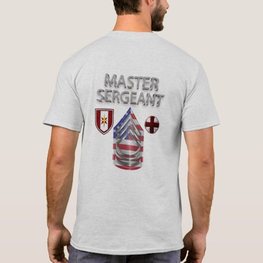 44e brigade van medische sergeant-majoor t-shirt (Achterkant)