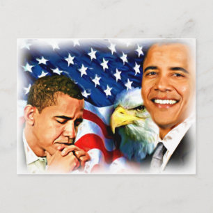 44e en 45e President Barack Obama_ Briefkaart