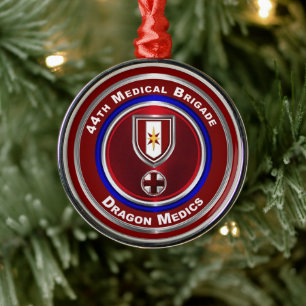 44e kerstdag van de medische brigade metalen ornament