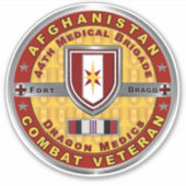 44e medisch brigade, Afghanistan Veteraan Sticker (Voorkant)
