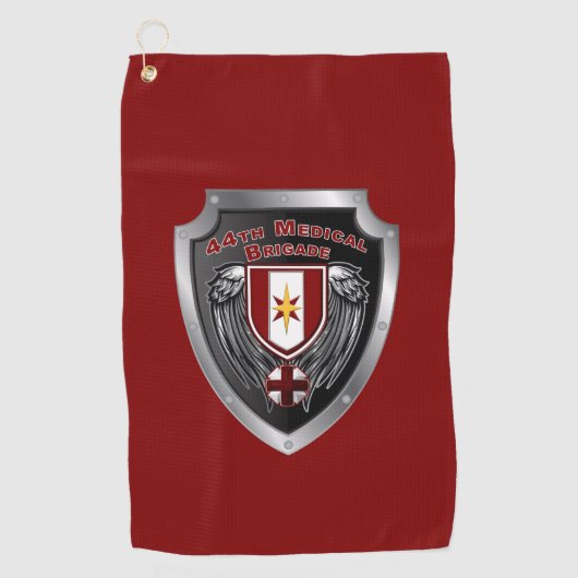 44e Medische Brigade "Dragon Medics" Schild Golfhanddoek (Voorkant)