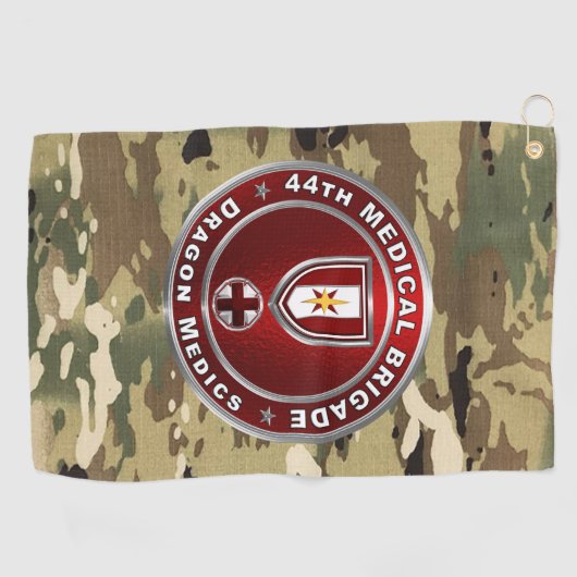 44e medische brigade golfhanddoek (Horizontaal)