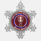 44e medische brigade Keepomwille Tin Sneeuwvlok Ornament (Voorkant)
