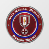 44e medische brigade raamsticker (Vel)