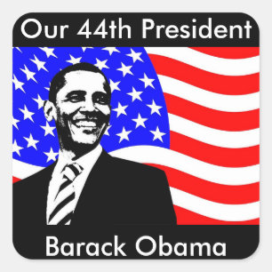 44e President, Barack Obama en Vlag Stickers