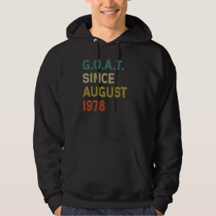 44e verjaardag 44 jaar oude geit sinds augustus 19 hoodie