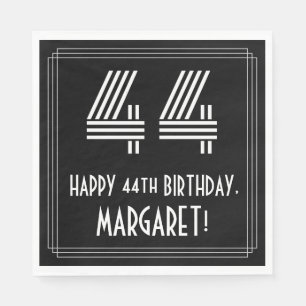 44e verjaardag: Art Deco Geïnspireerde look "44" + Servet