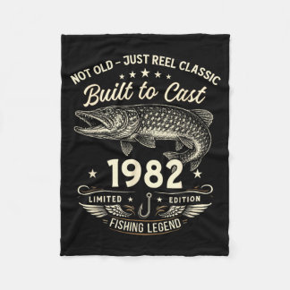 44e verjaardag vissen cadeau mannen origineel 1982 fleece deken