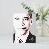 44ème - Obama avec étoiles - Carte postale (Debout devant)