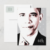 44ème - Obama avec étoiles - Carte postale (Devant / Derrière)