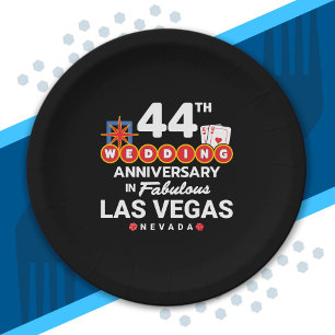 44th Wedding Jubileum Couples Las Vegas Trip Papieren Bordje