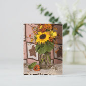 4531 Carte postale florale d'automne (Debout devant)