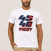4548 Drapeau noir Trump Fight t-shirt (Devant)