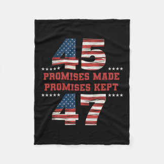 45 47 Beloftes gedaan hielden President Trump Fleece Deken