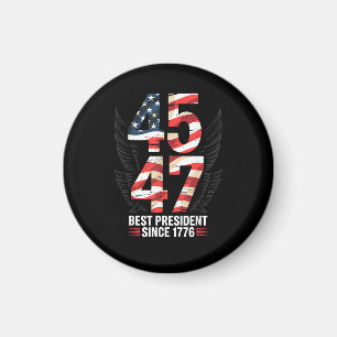 45 47 Beste President Sinds 1776 Patriotisch Magneet