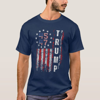  45 47 Donald Trump 2025 Amerikaanse vlag T-shirt