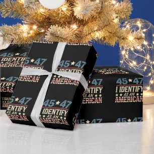 45 47 Ik Identificeer Als Een Amerikaanse Vlag Tru Cadeaupapier