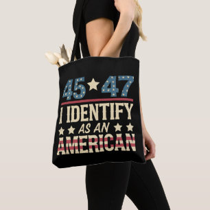 45 47 Ik Identificeer Me Als Een Amerikaanse Vlag  Draagtas