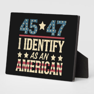45 47 Ik identificeer me als een Amerikaanse vlag Fotoplaat