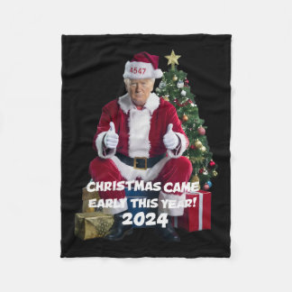 45 47 Kerstmis kwam begin 2024 Trump Fleece Deken