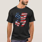45 47 Lichte vlag Mannen waarde T-shirt (Voorkant)
