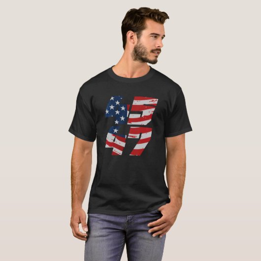 45 47 Lichte vlag Mannen waarde T-shirt (Voorkant volledig)