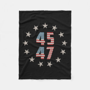 45 47 President Retro Vlag VS 2024 Presid Fleece Deken