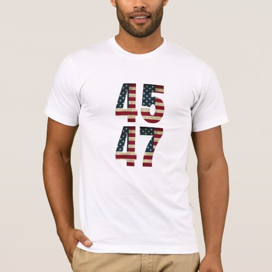 🇺 🇸 45 - 47 T-shirt patriotique 🇺 🇸 (Devant)
