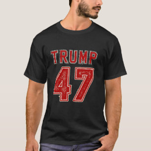 45 47 Trump Mannen Amerikaanse vlag Trump 2024 T-shirt