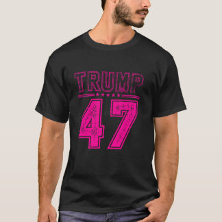 45 47 Trump Mannen  Amerikaanse vlag Trump 2024 T-shirt