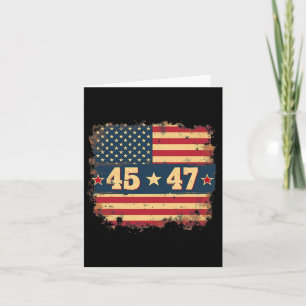 45 47 Trump President Amerikaanse vlag Kaart