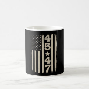 45 47 Trump Vintage USA Vlag 47e President Koffiemok