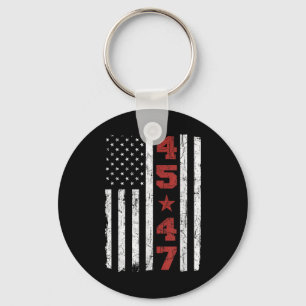 45 47 Trump Vlag VS 2025 President Electi Sleutelhanger