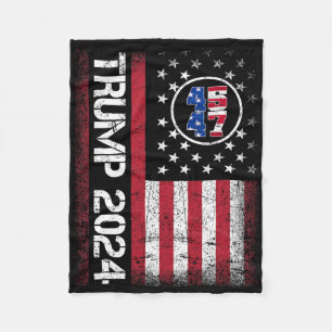 45 47 Wij Het Volk Staan Met Amerikaanse Vlag Mann Fleece Deken