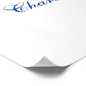 45 - 65e bruiloft Jubileum Bloemen Welkomstbord Poster (Hoek)