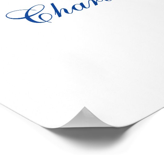 45 - 65e bruiloft Jubileum Bloemen Welkomstbord Poster (Hoek)