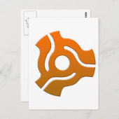 45-adapter - Platenspeler Vinyl Record DJ Disk Joc Briefkaart (Voorkant / Achterkant)