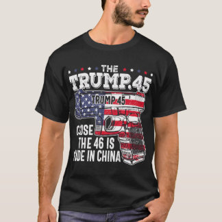 45 Amerikaanse vlag, Trump 45 omdat de 46 slecht i T-shirt