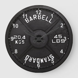 45 Barbell Clock Grote Klok