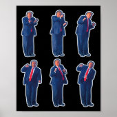 45 Dance Donald Trump 47e President Trump 1 Poster (Voorkant)