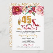 45 et fabuleuse invitation d'anniversaire pour les (Devant / Derrière)