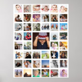 45 Foto-collage gepersonaliseerd Poster (Voorkant)