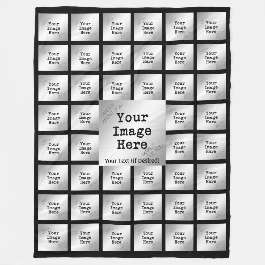 45-Foto Collage Keepomwille Fleece Deken (Voorkant)